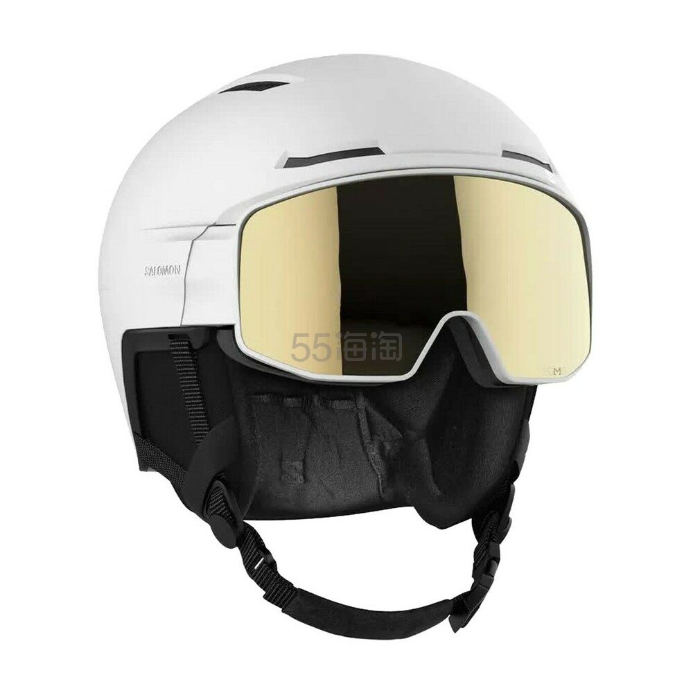 salomon萨洛蒙 男女通用 专业滑雪头盔镜盔一体DRIVER PRO SIGMA