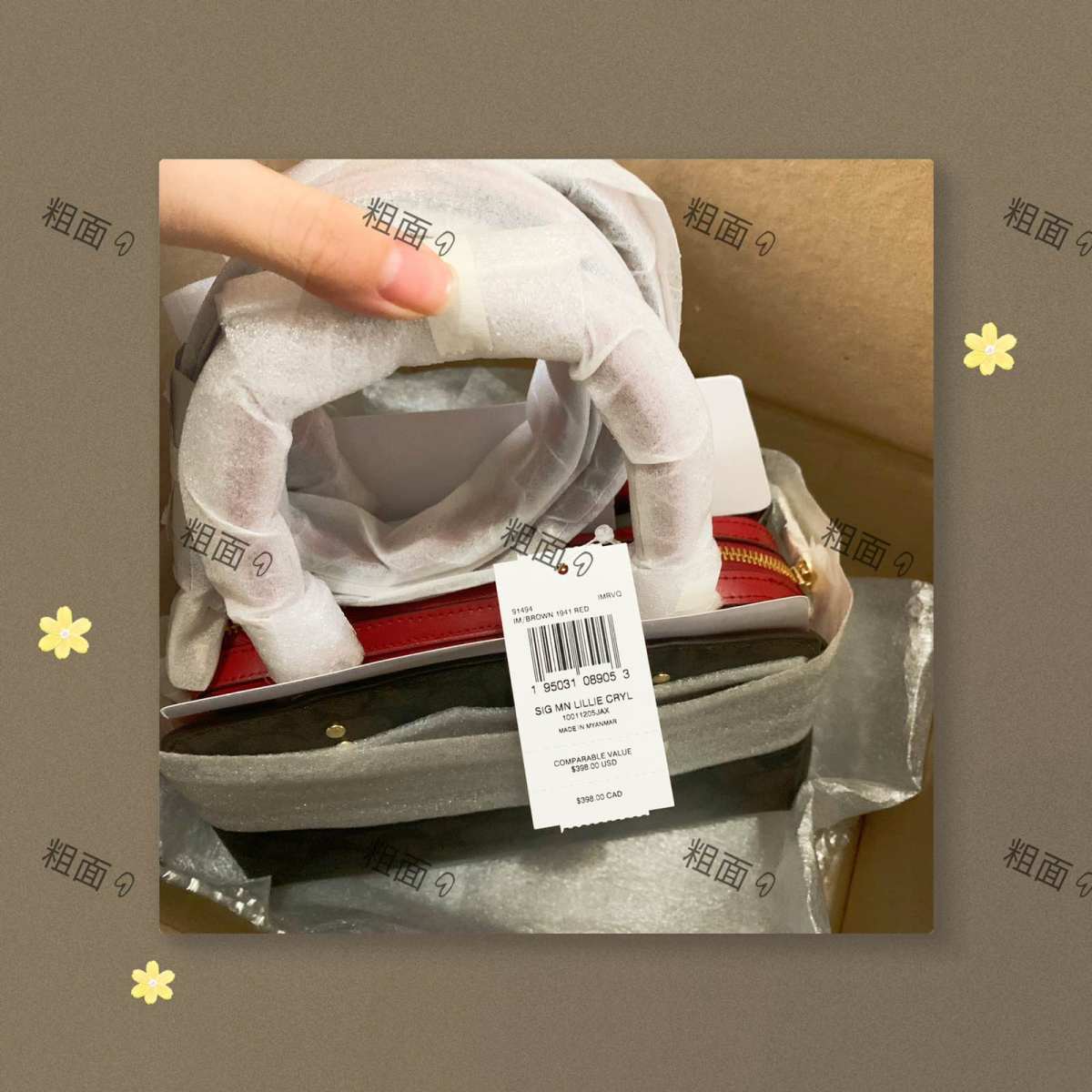 这款是蔻驰系列Lillie小号戴妃包，当时有几个颜色，考虑了