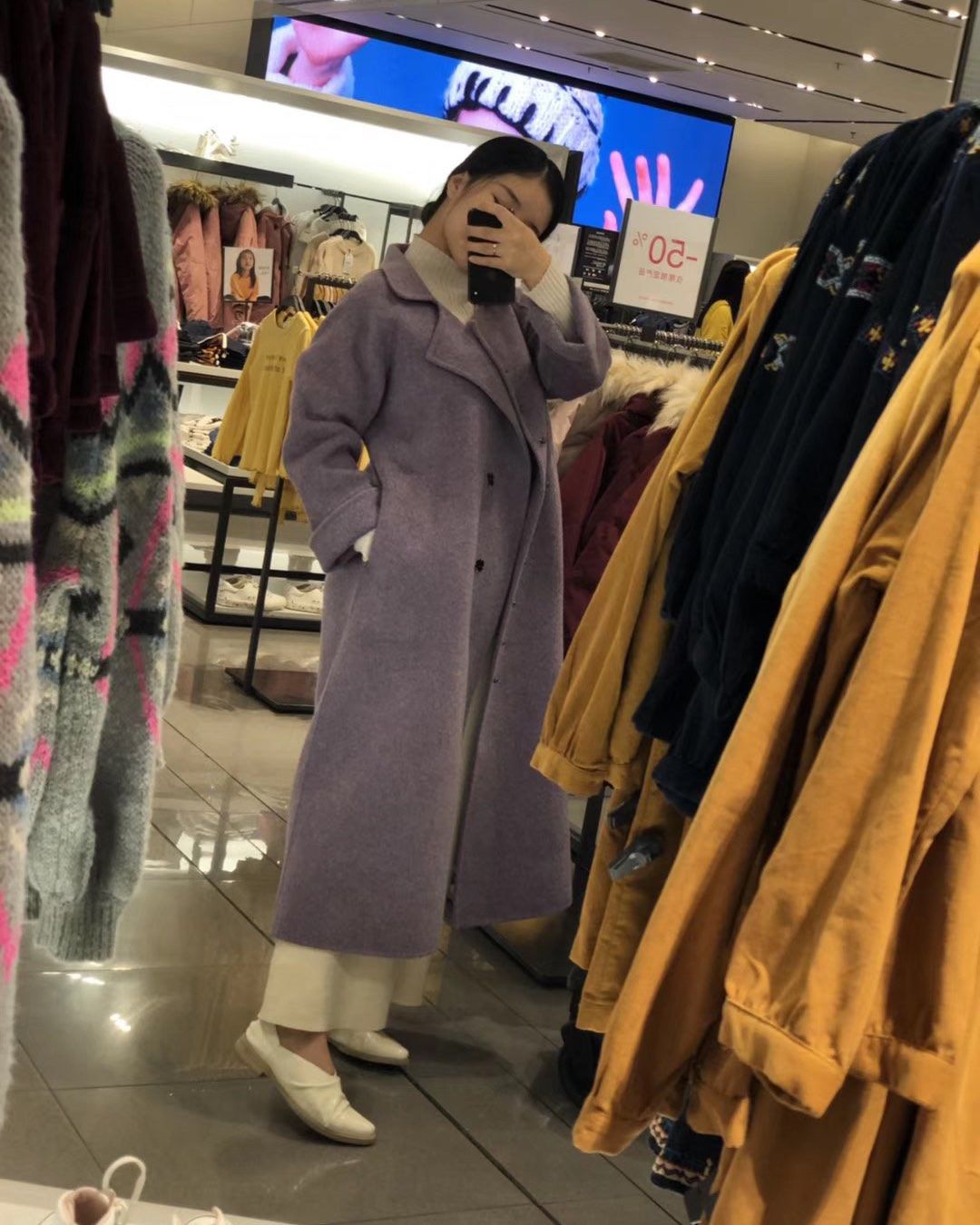 🔍初冬少不了的双面羊绒大衣，这一套我很喜欢哦。  👉🏻