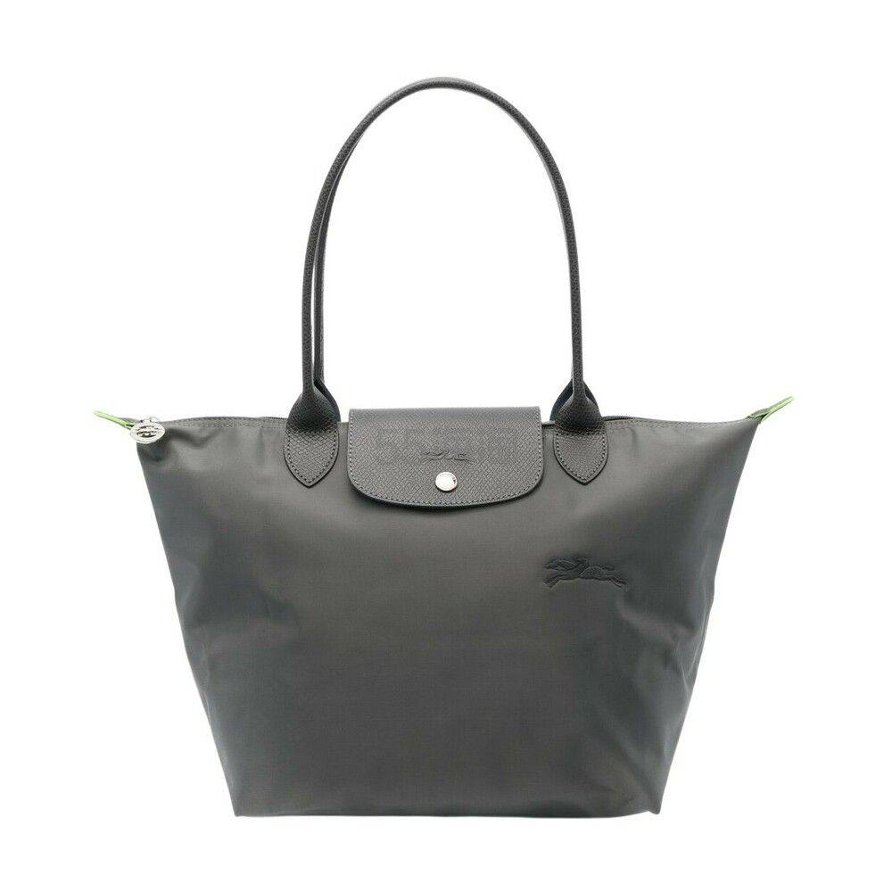 【小程序】LONGCHAMP珑骧 Le Pliage Green 女士石墨灰长柄手提包单肩包托特包