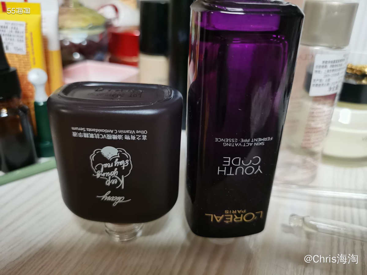 空瓶1：欧莱雅小黑瓶50ml 这个是升级版的小黑瓶，有平价版