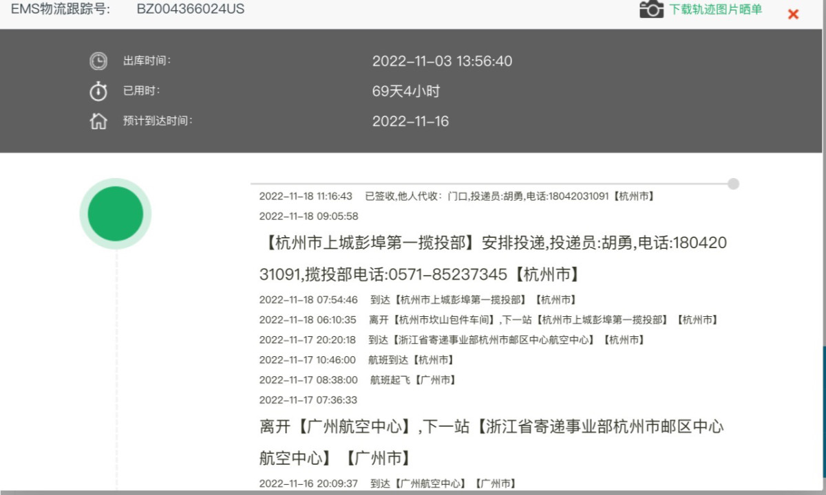 中邮海外购➕ebay➕十字绣16天到货 这个十字绣买了很多个