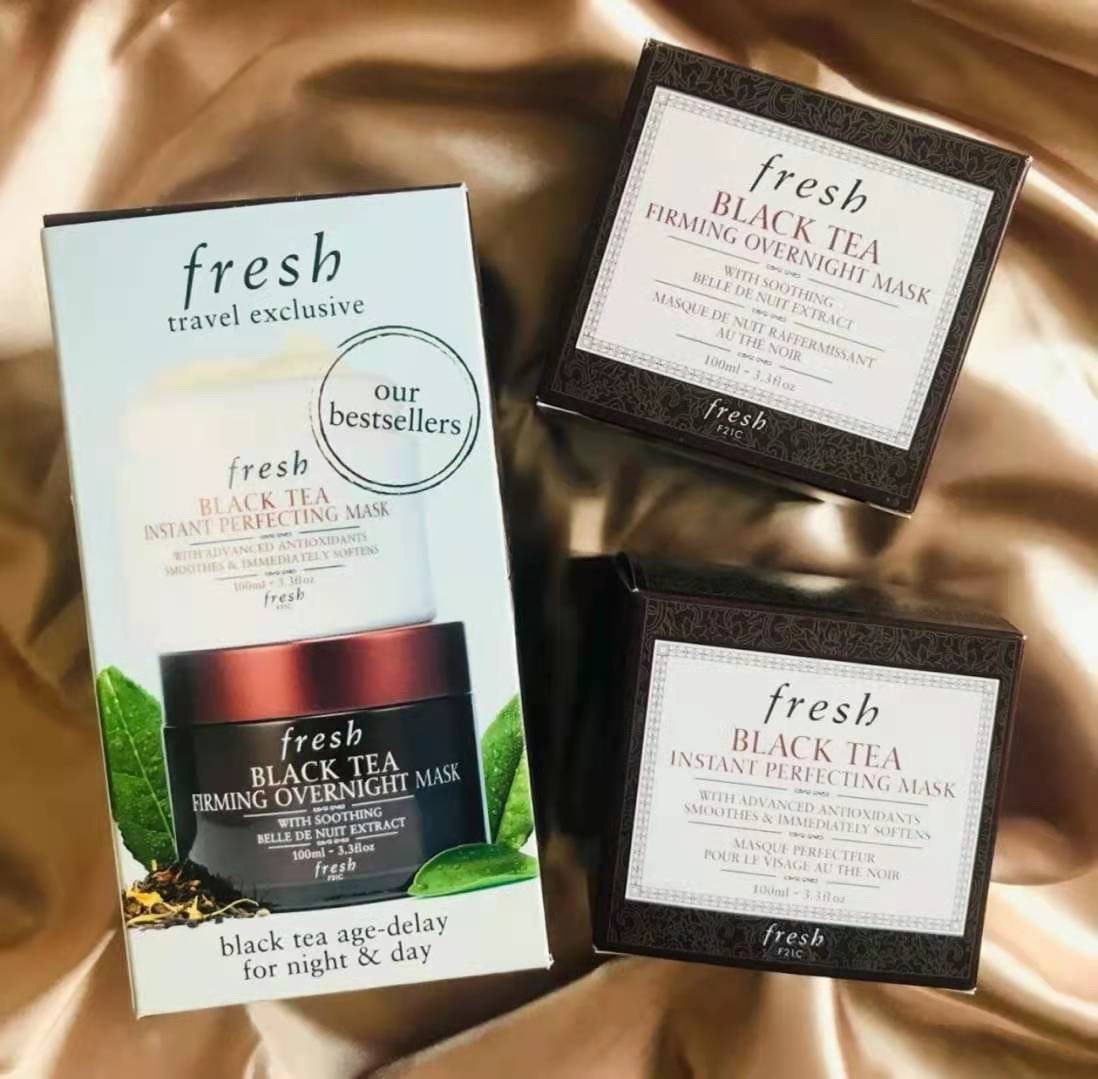 𝙁𝙧𝙚𝙨𝙝馥蕾诗 馥蕾诗红茶黑白罐面膜套  fre