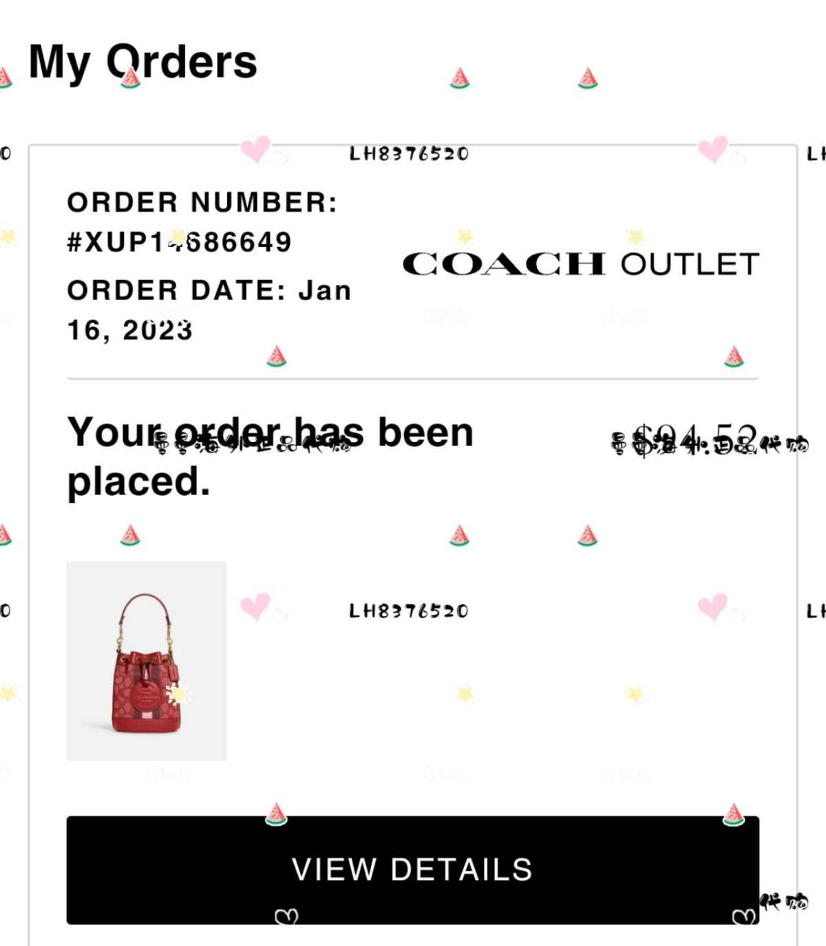 Coach mini dempsey圣诞限定苹果红迷你小水桶