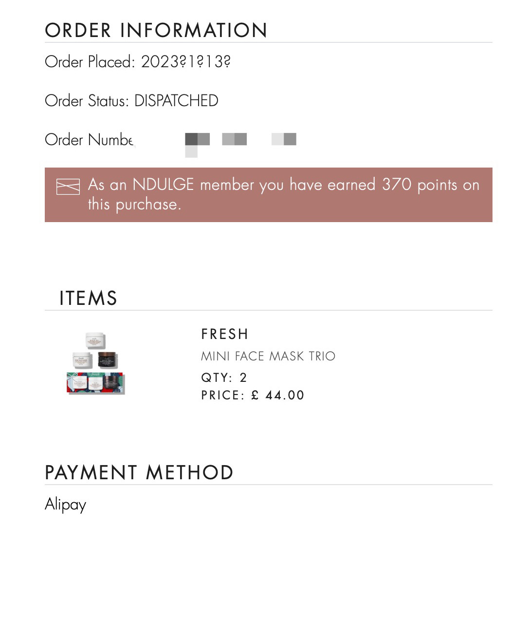 Space NK UK前段时间做活动，很多东西都有折扣，最后