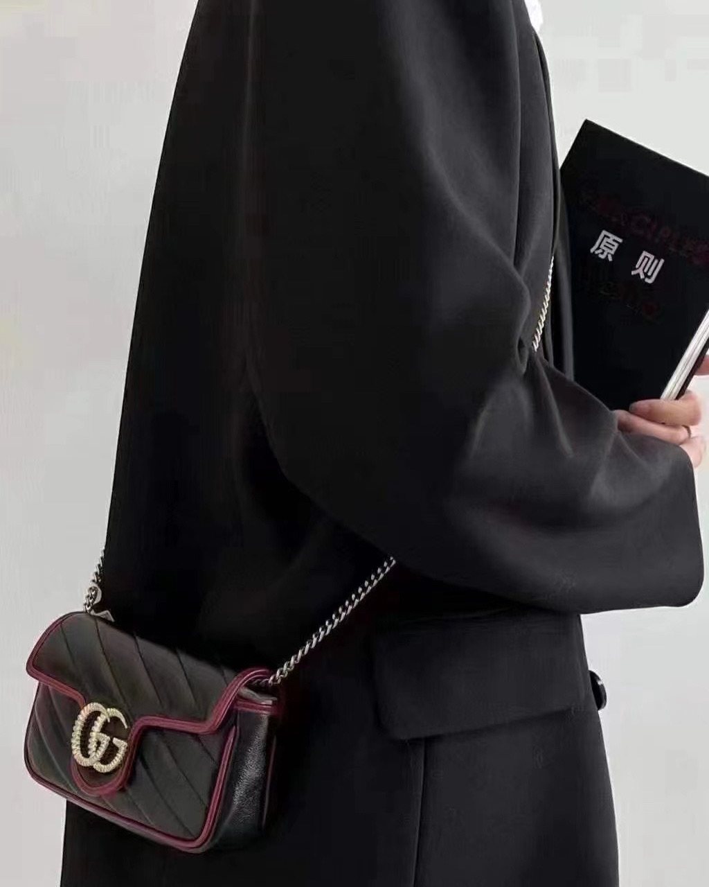国现捡漏❗️❗️  Gucci supermini 黑红拼色