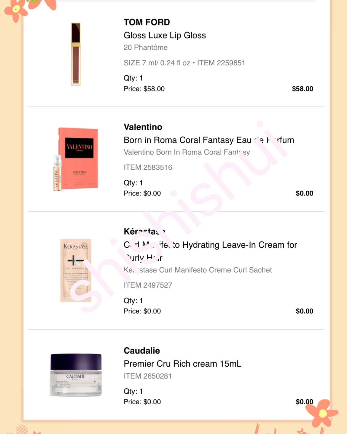 🚩邮箱里收到了丝芙兰最新的折扣码，满35送欧缇丽面霜15m