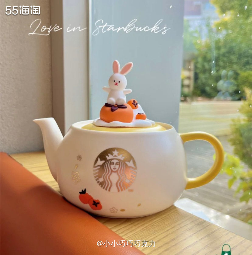星巴克出了太多兔年限定的杯子茶具啦，我特别中意这一款柿柿如意