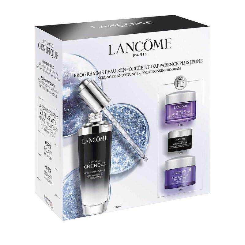 Lancome 兰蔻 护肤套装（小黑瓶肌底精华液50ml+塑颜紧致焕白日霜15ml+塑颜紧致焕白晚霜15ml+眼霜5ml)