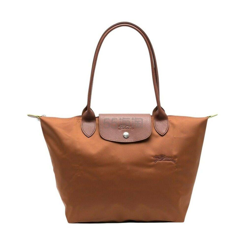 【22年新品】LONGCHAMP珑骧 Le Pliage Green 女士干邑色长柄手提包托特包