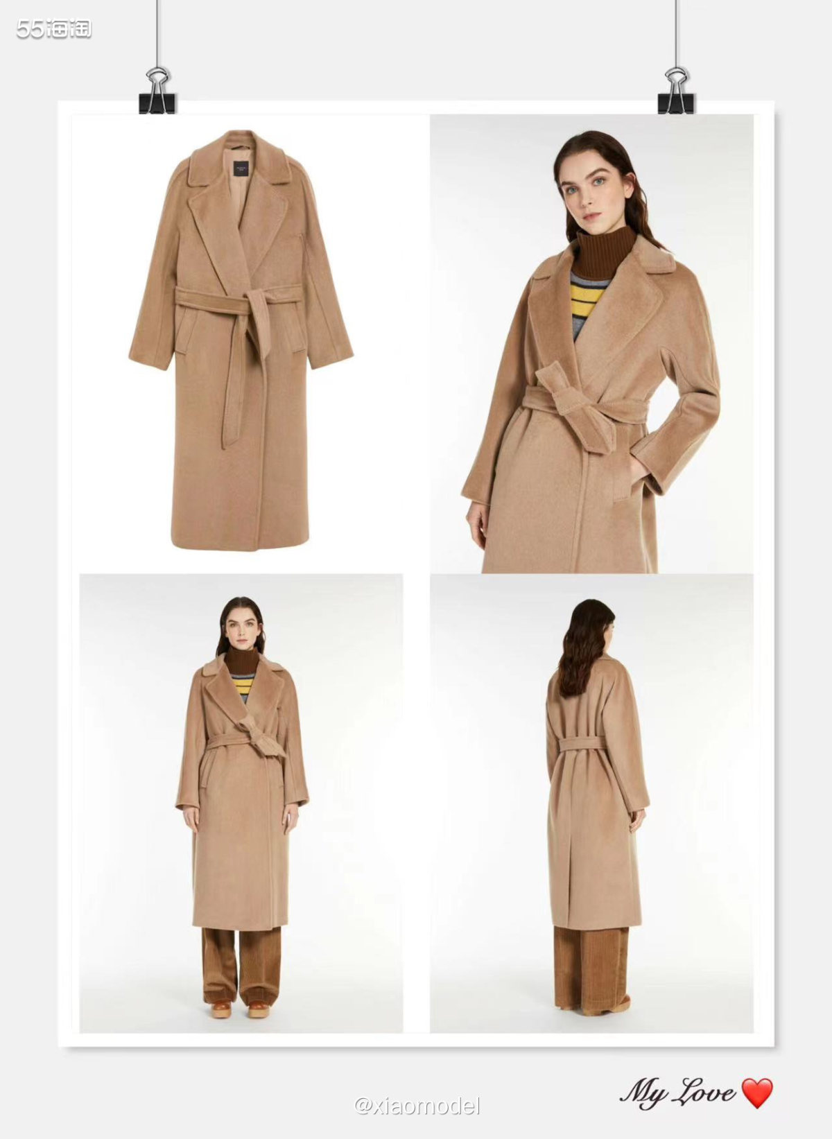 🔵说到大衣，Maxmara必有一席之地，可以说是驼色羊毛大