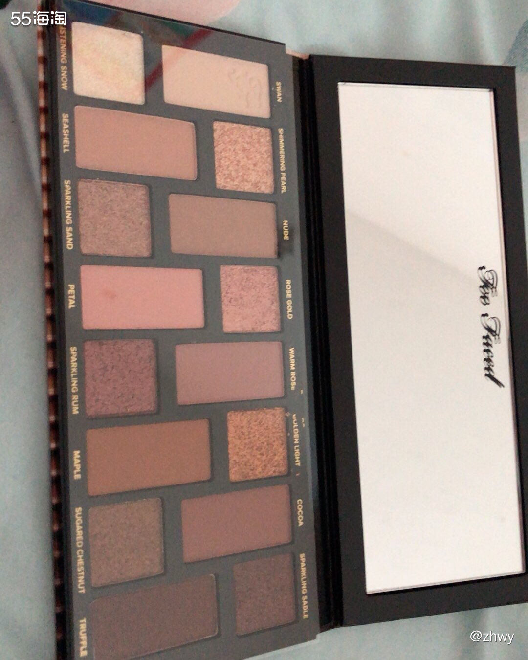 现货：Too faced 16色眼影盘  born this