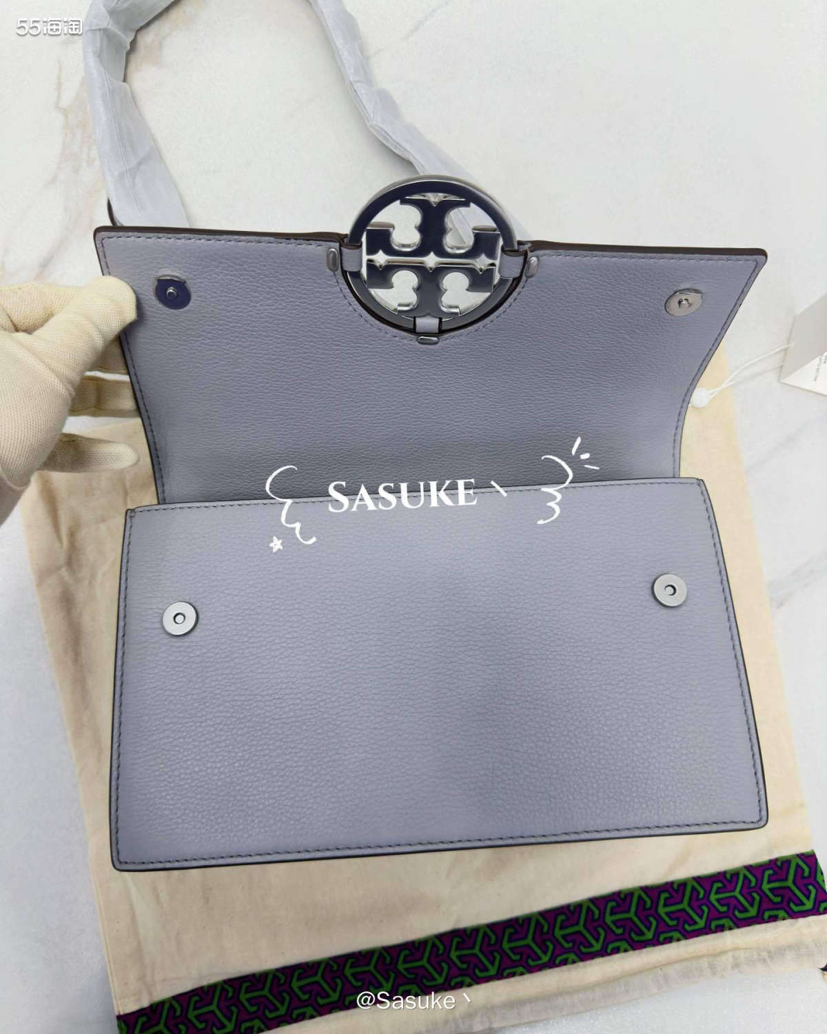 🌈ToryBurch美国官网下单大号Miller灰色风琴，