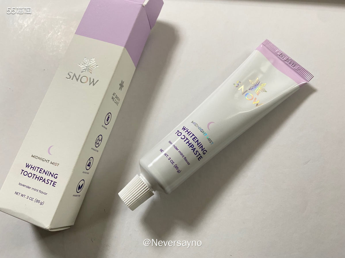 ⛄️SNOW成人夜用牙膏，清新薄荷味还不错  〰️snow的