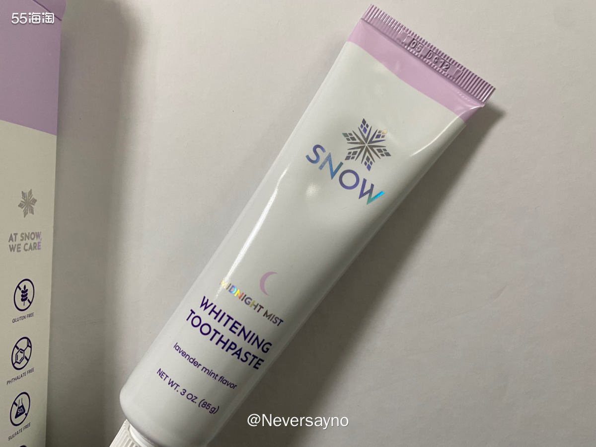 ⛄️SNOW成人夜用牙膏，清新薄荷味还不错  〰️snow的