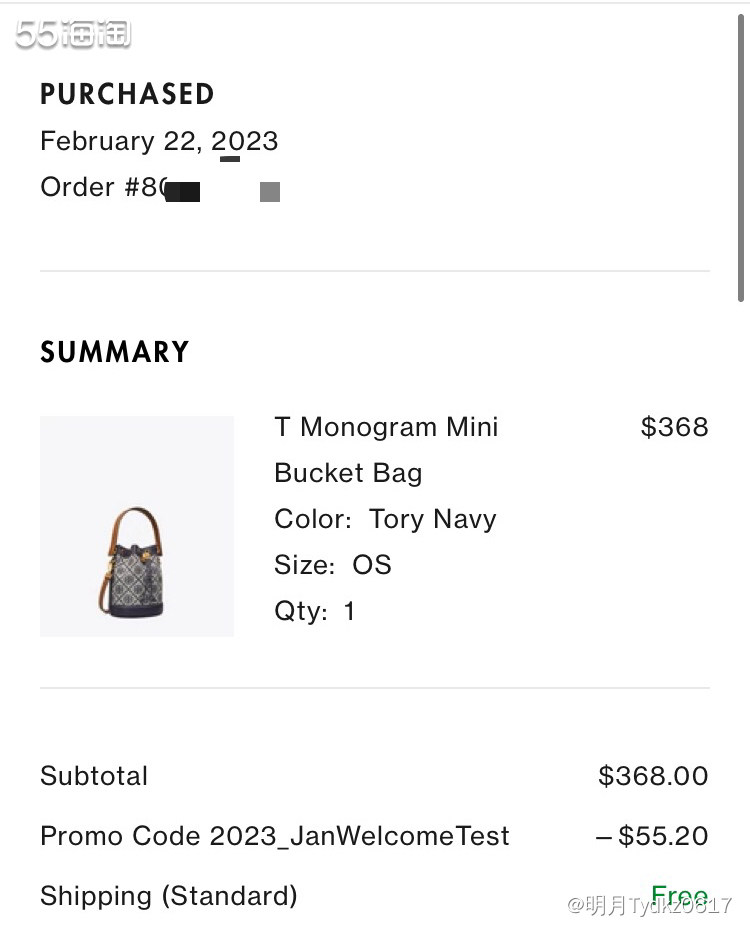 ＊下单网站： Tory Burch 美国官网 ＊下单时间：2