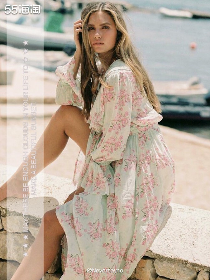 love lolita Cora长款度假风连衣裙，是慵懒的午