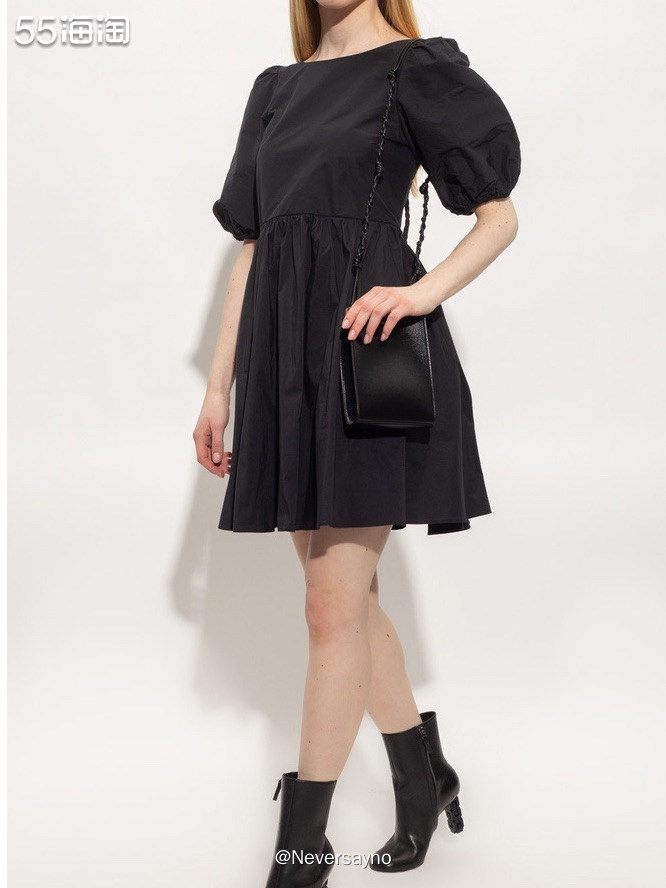 Red Valentino后背镂空式小黑裙，公主裙真的爱了 