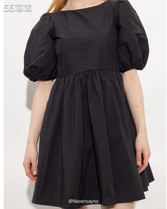 Red Valentino后背镂空式小黑裙，公主裙真的爱了 