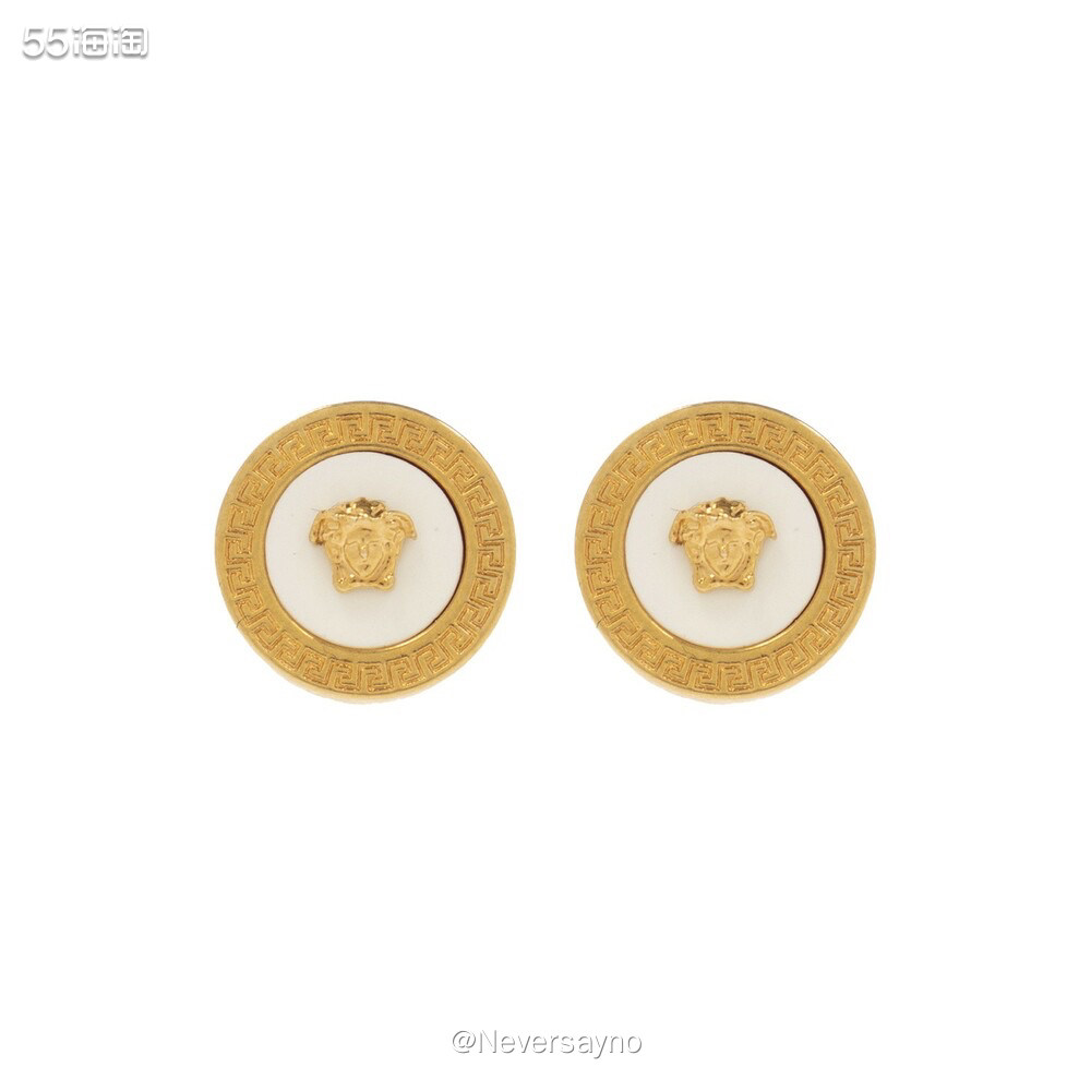 VERSACE氛围感浮雕耳钉，细节满满真的超级好看  🧊品