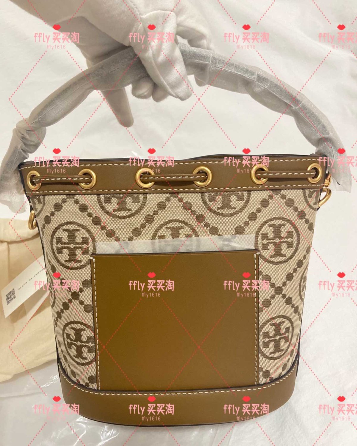 发走✈️  tory burch 栗子棕色​水桶包中号  栗