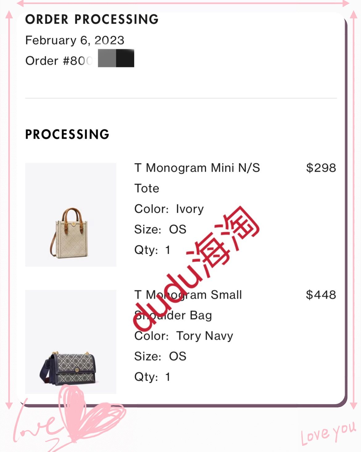 🌟下单网站：Tory Burch美国官网 🌟下单商品：新