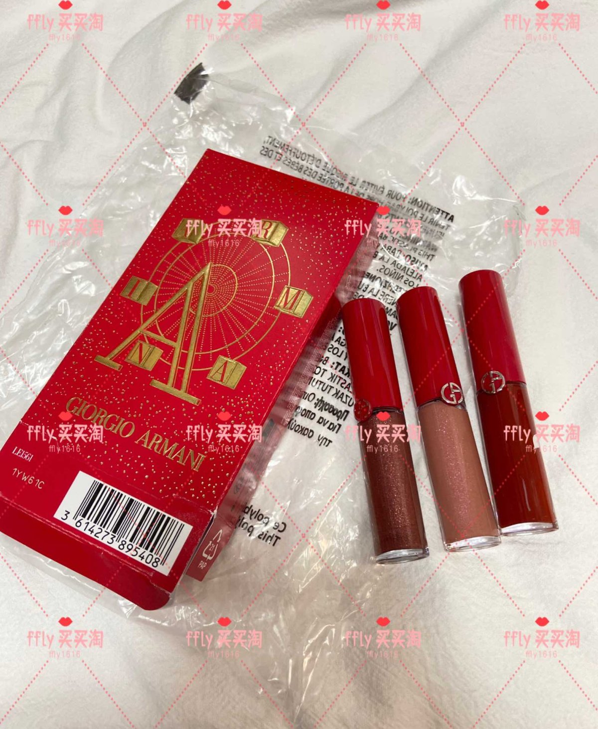 发走✈️ 情人节🎁 阿玛尼红管唇釉中样套盒 3.5ml*3