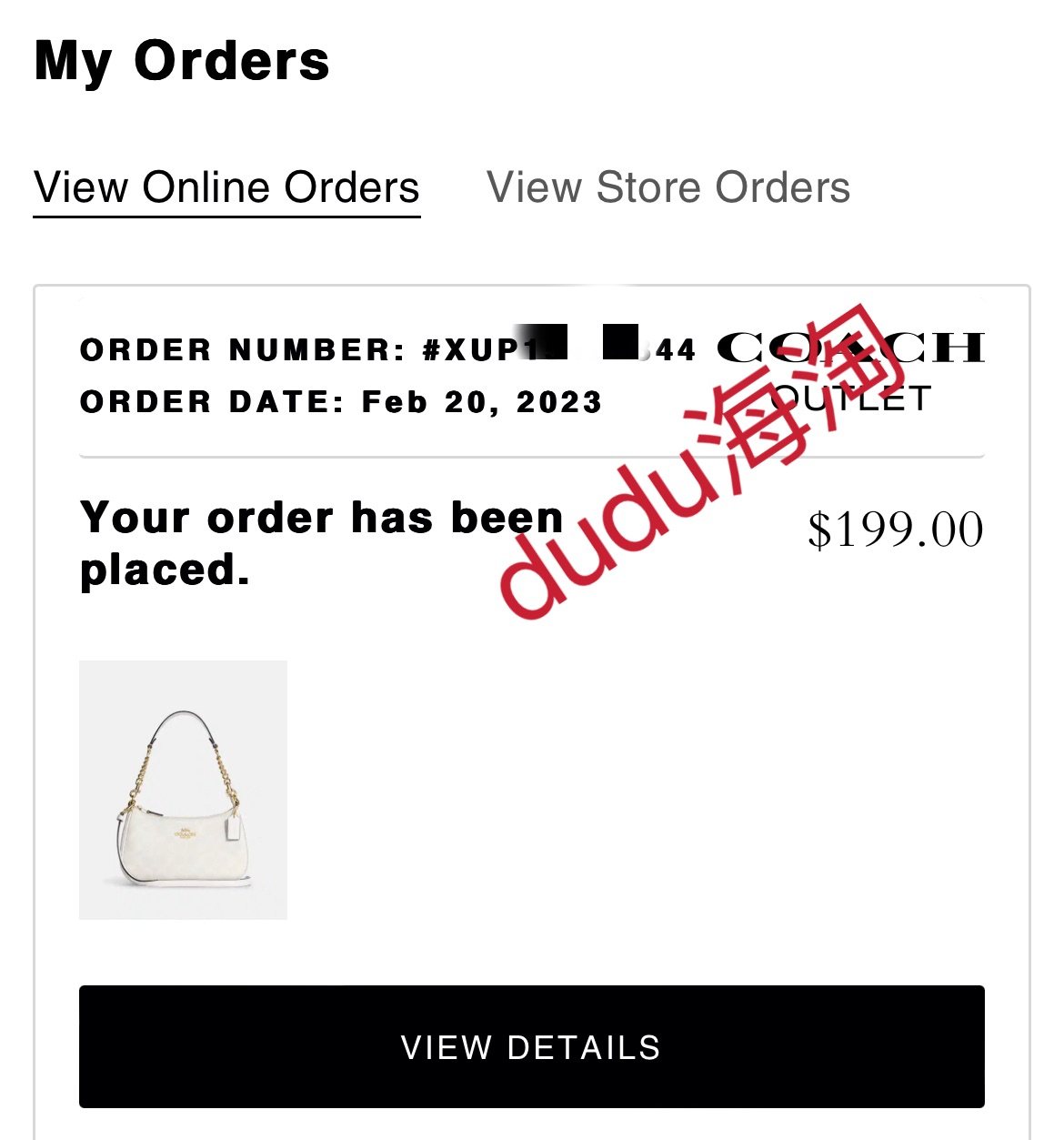 下单网站：coach outlet美国官网 🌟下单商品：冰