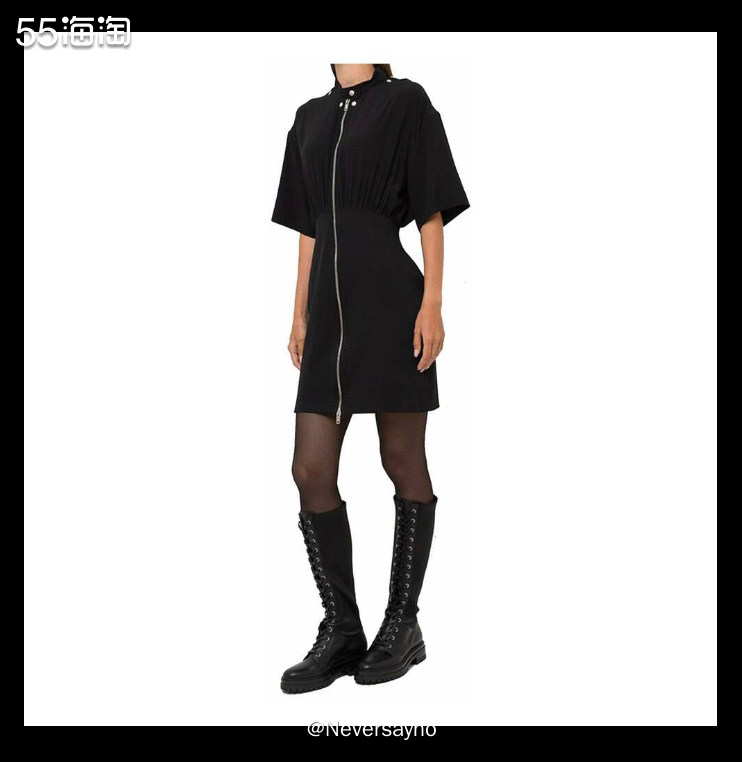 Miinto可以买到好看的纪梵希经典款黑色真丝拉链款连衣裙 