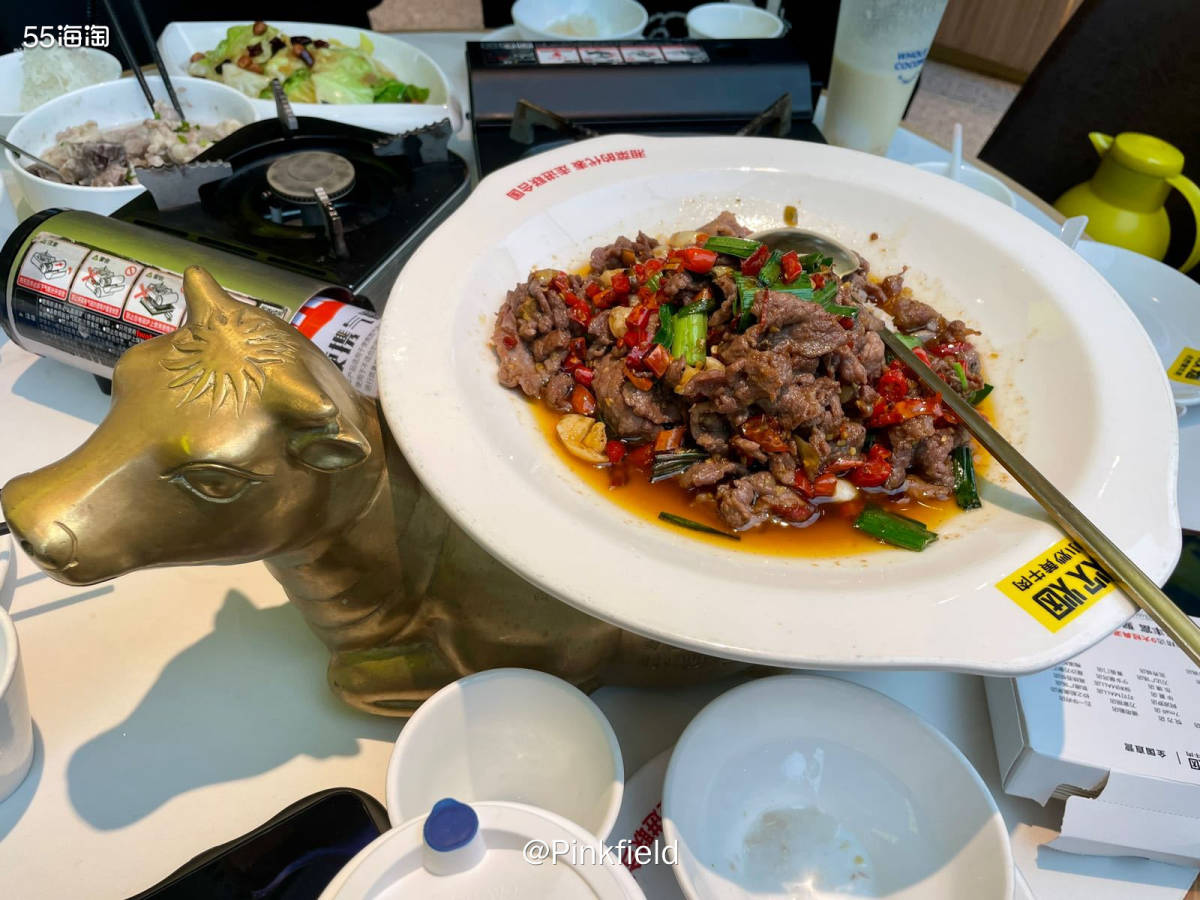 🌶️又来晒长沙网红美食店啦～这家炊烟小炒黄牛肉在某书的打卡