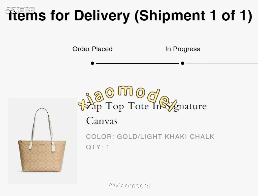 🌷订单物品：Zip tote托特包 🌷订单金额：129*