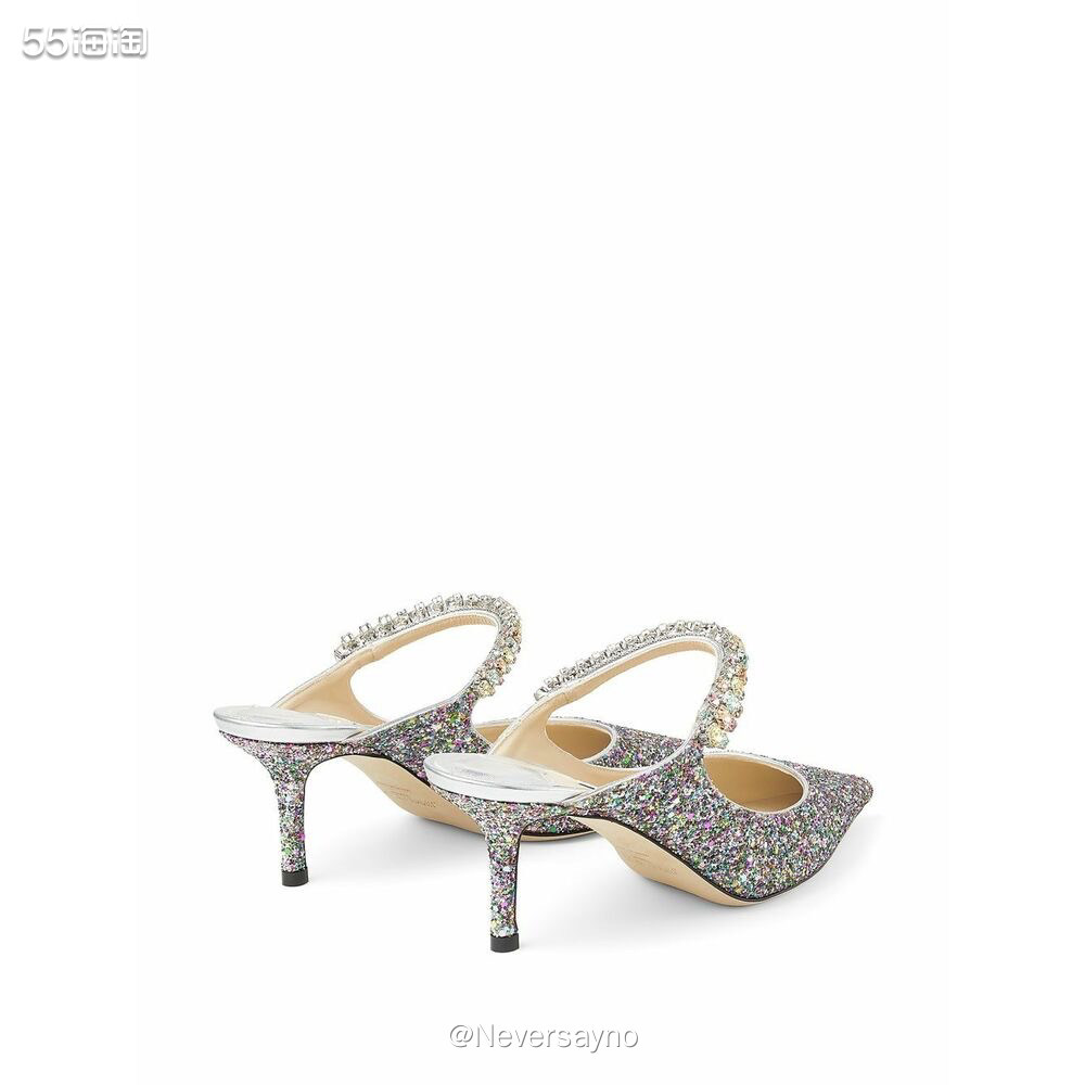 JIMMY CHOO亮片款高跟鞋，半拖式更加舒适  💠品牌