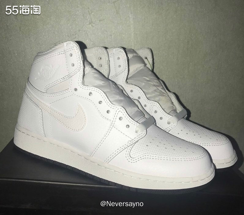 Nike AJ1 经典款白色皮质运动鞋，百搭不会出错  💓