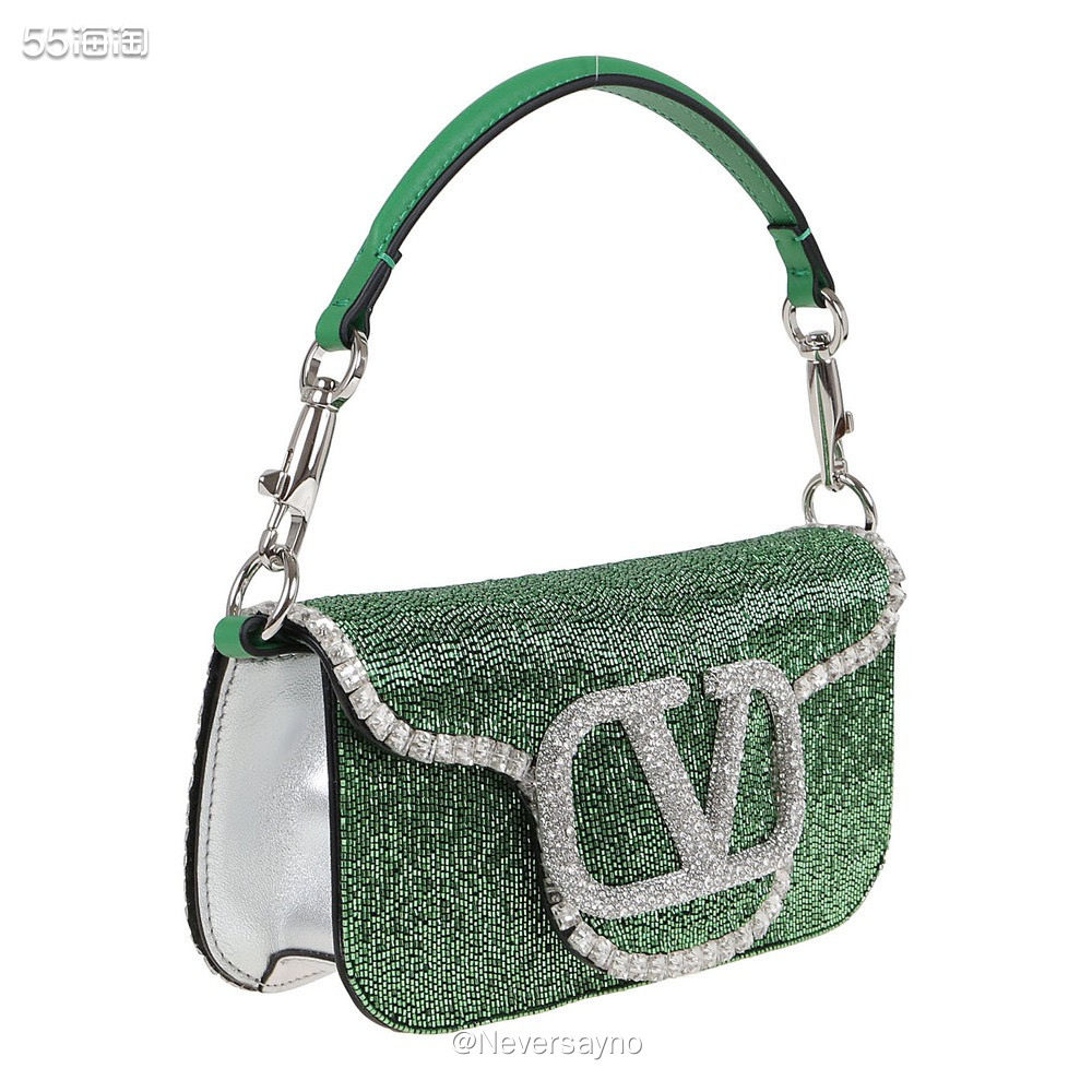 VALENTINO MINI LOCO 镶钻装饰手提包，很多