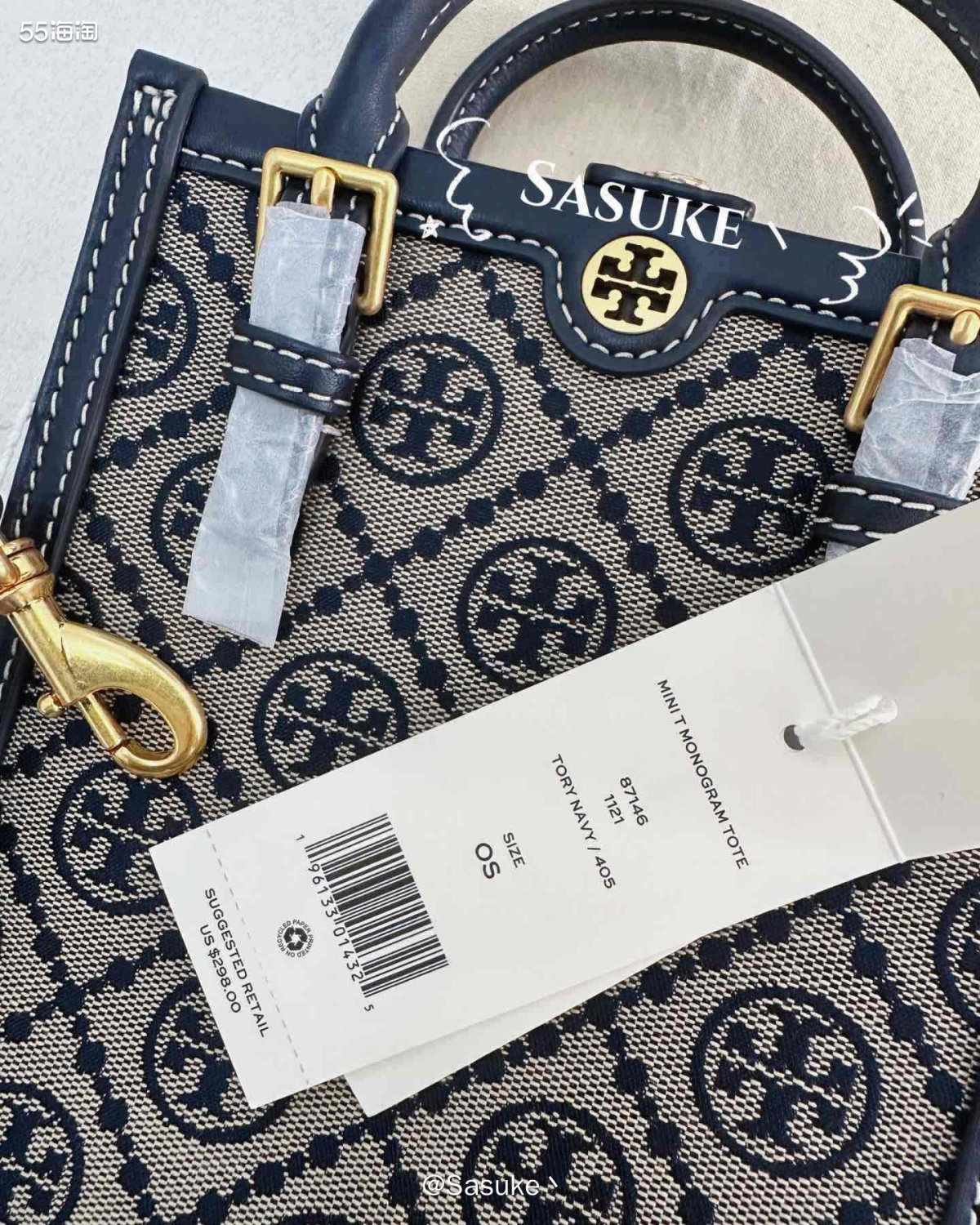 🌈ToryBurch美国官网下单海军蓝迷你老花琴谱，从55
