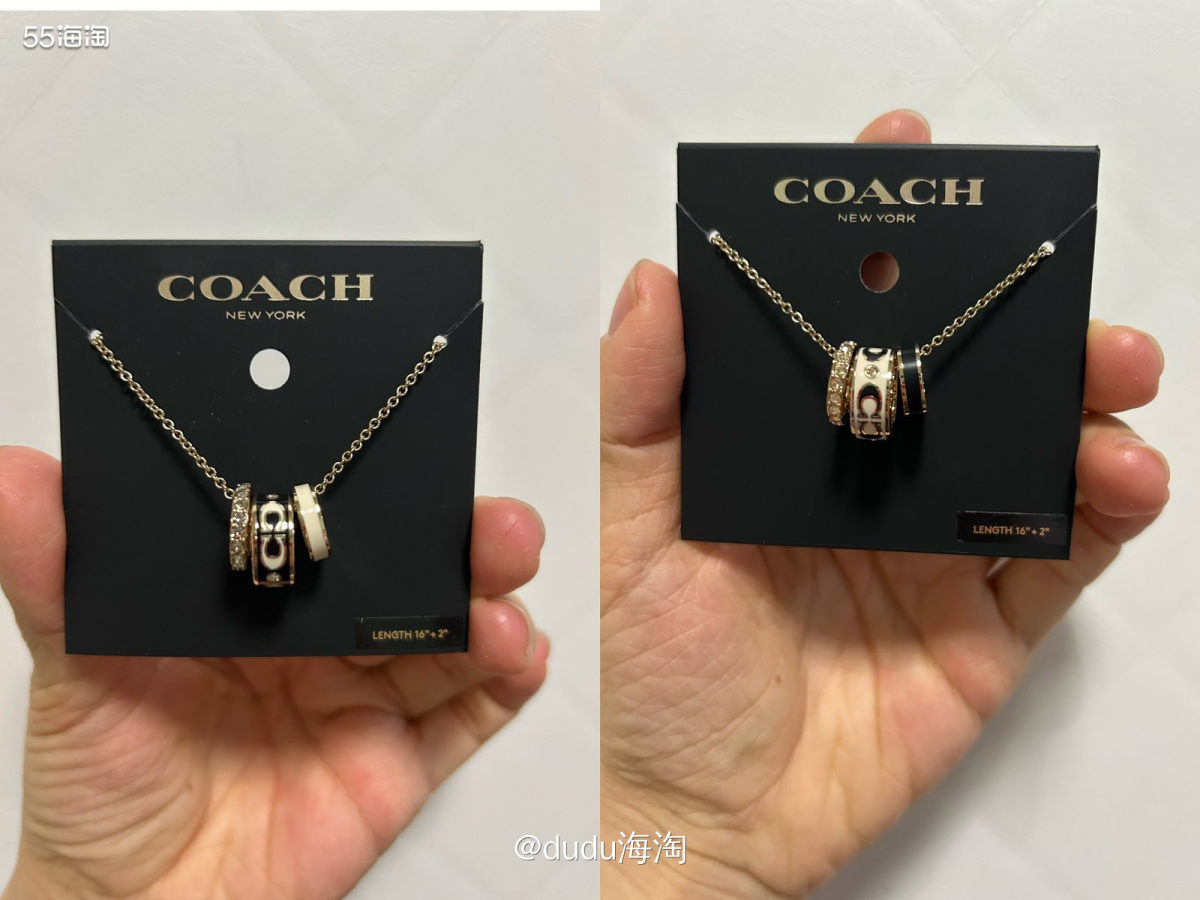 🌈上个月在奥莱买的新款三环项链到啦，迫不及待开箱了 🌈转