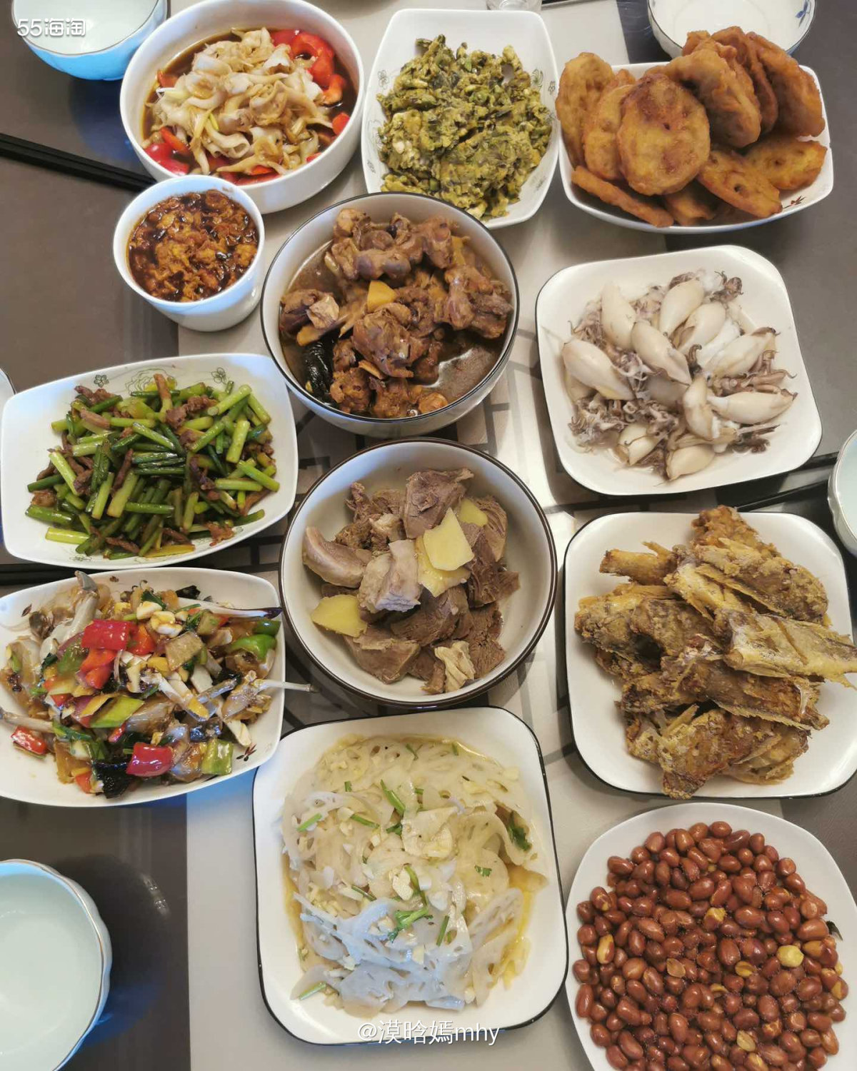 💐周六下午串了个门，吃了一顿大餐，算是“欺骗餐”吧，这个周