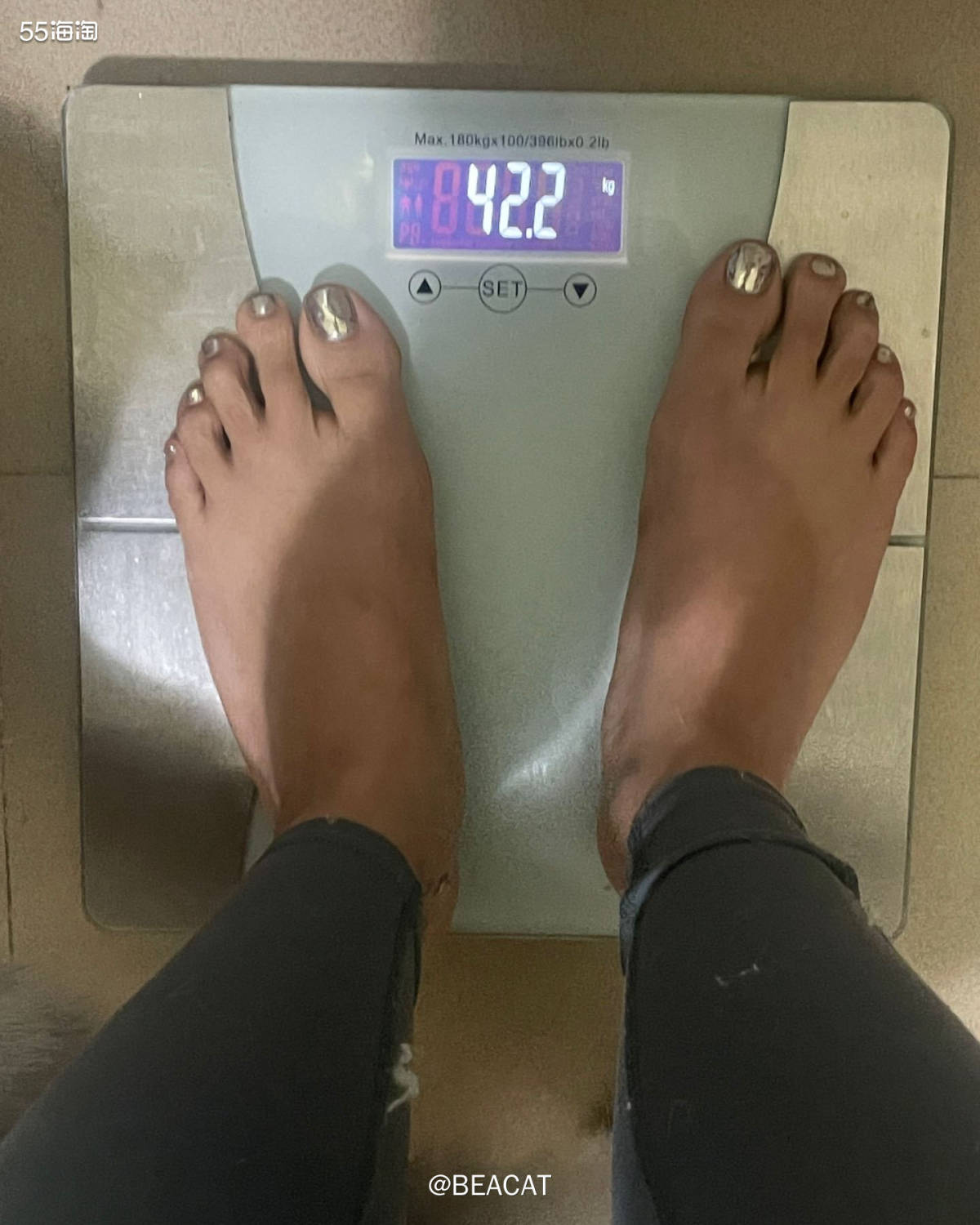 运动几天就有成效了，从43kg到现在42.2kg 饮食方面没