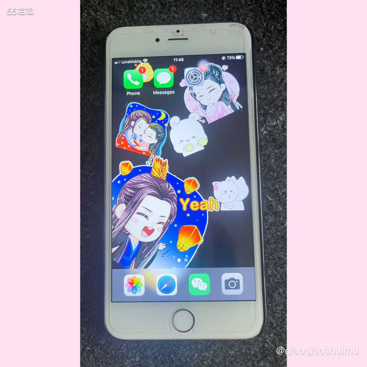 当我在国内入手粉色6s时，朋友在美国入手了粉色6s plus
