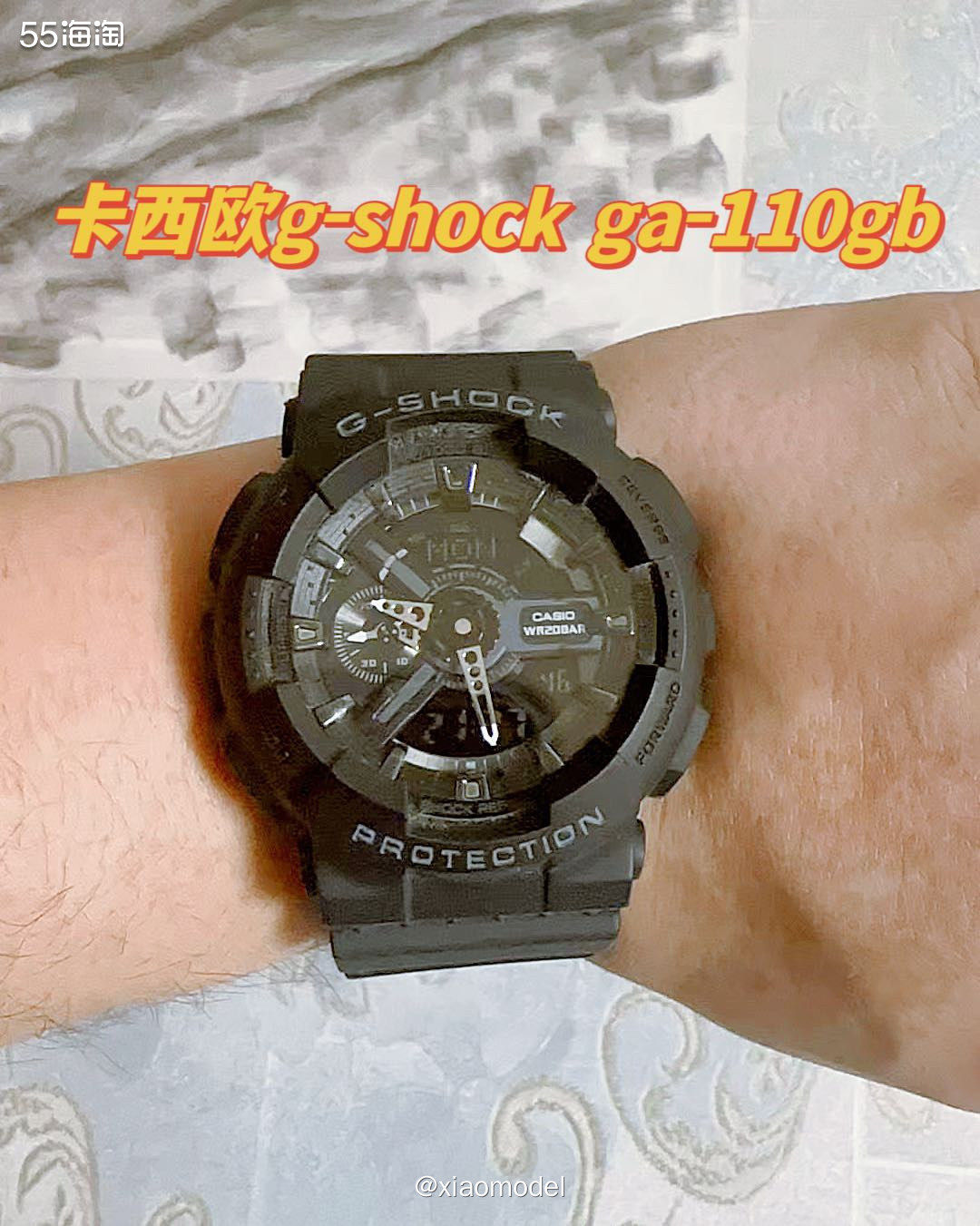 这款卡西欧G-SHOCK GA-110GBX运动手表主打运动
