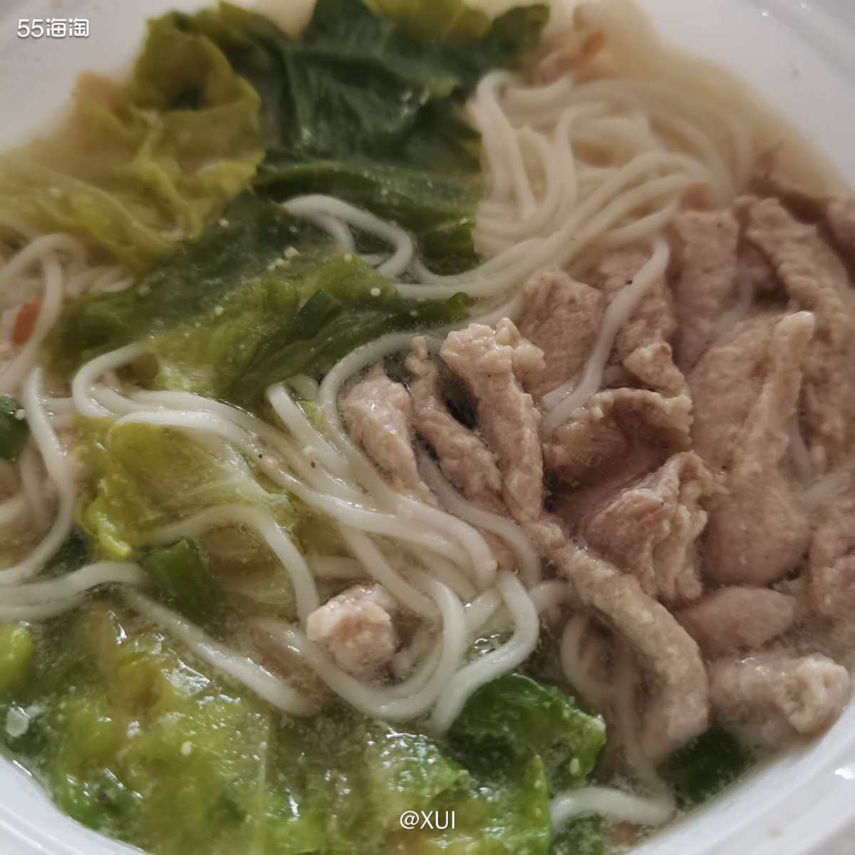 尝过腌粉之后又尝试了后安粉汤和海南伊面汤，不过它家搭配太少还