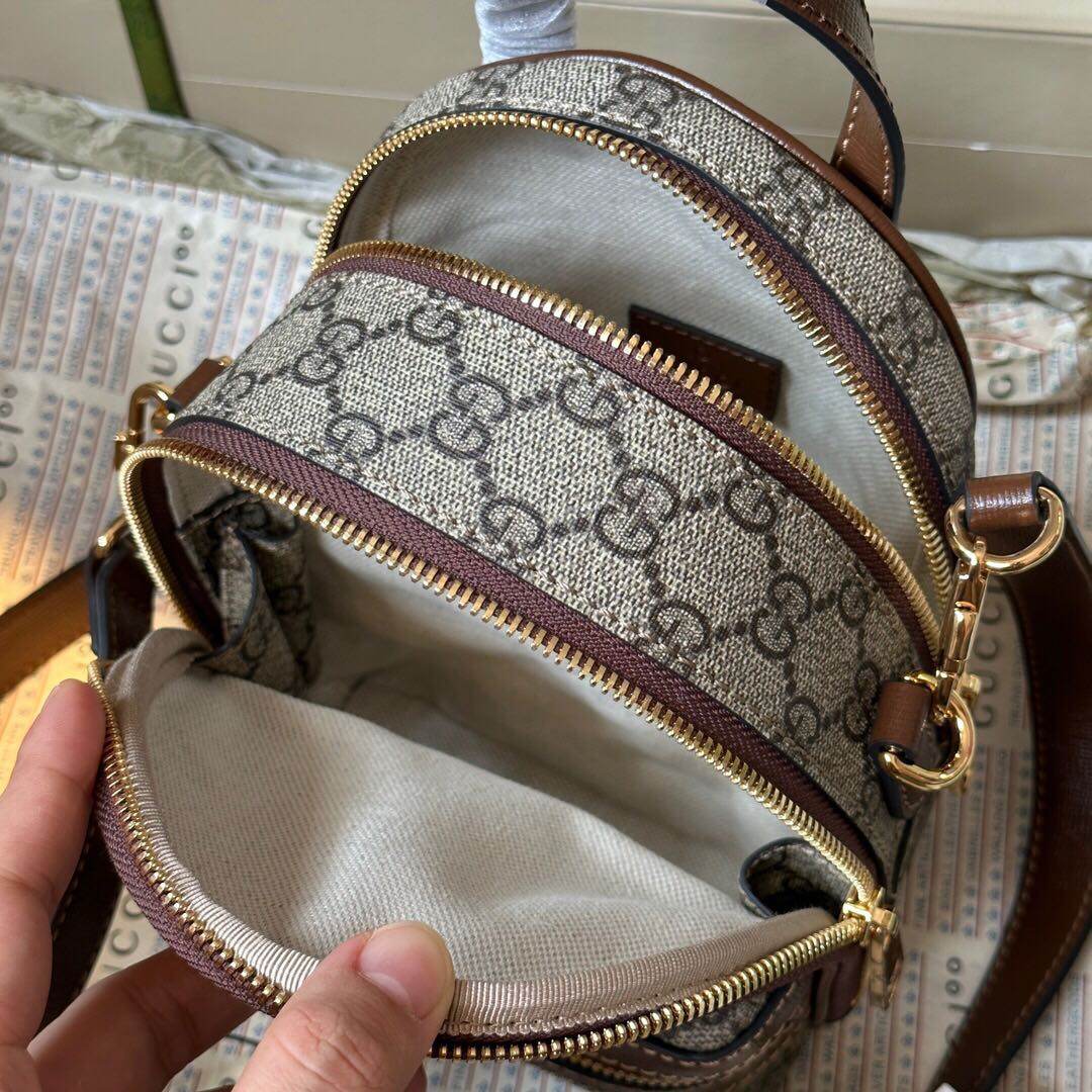 Mini背包 新款互扣式双层小背包, 可手提 斜挎 双肩 容