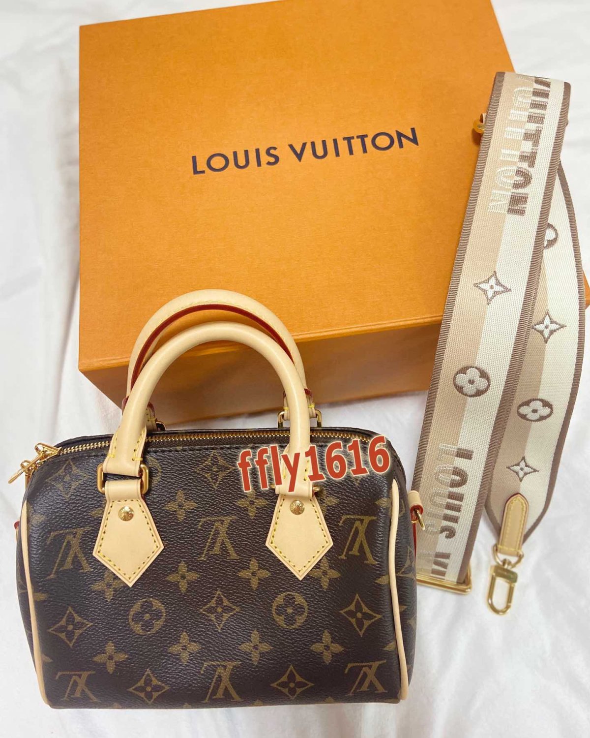 发走✈️ LV speedy20 奶茶色 新款新肩带 适合不