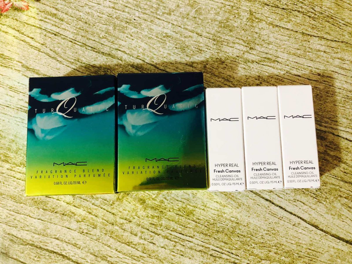 MAC的图尔卡蒂绿松石香水第二箱开箱，二个同时收到还挺好的，