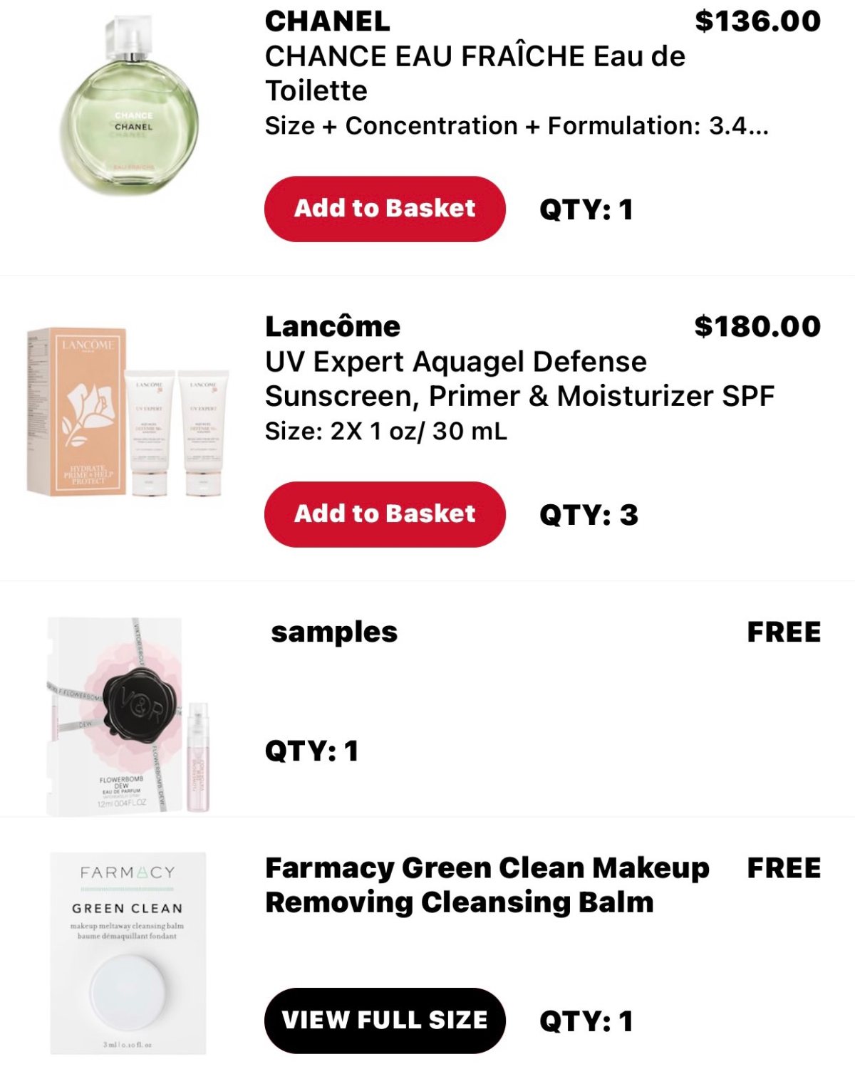 📍下单网站：丝芙兰🇺🇸官网 📍下单商品：3组兰蔻小白