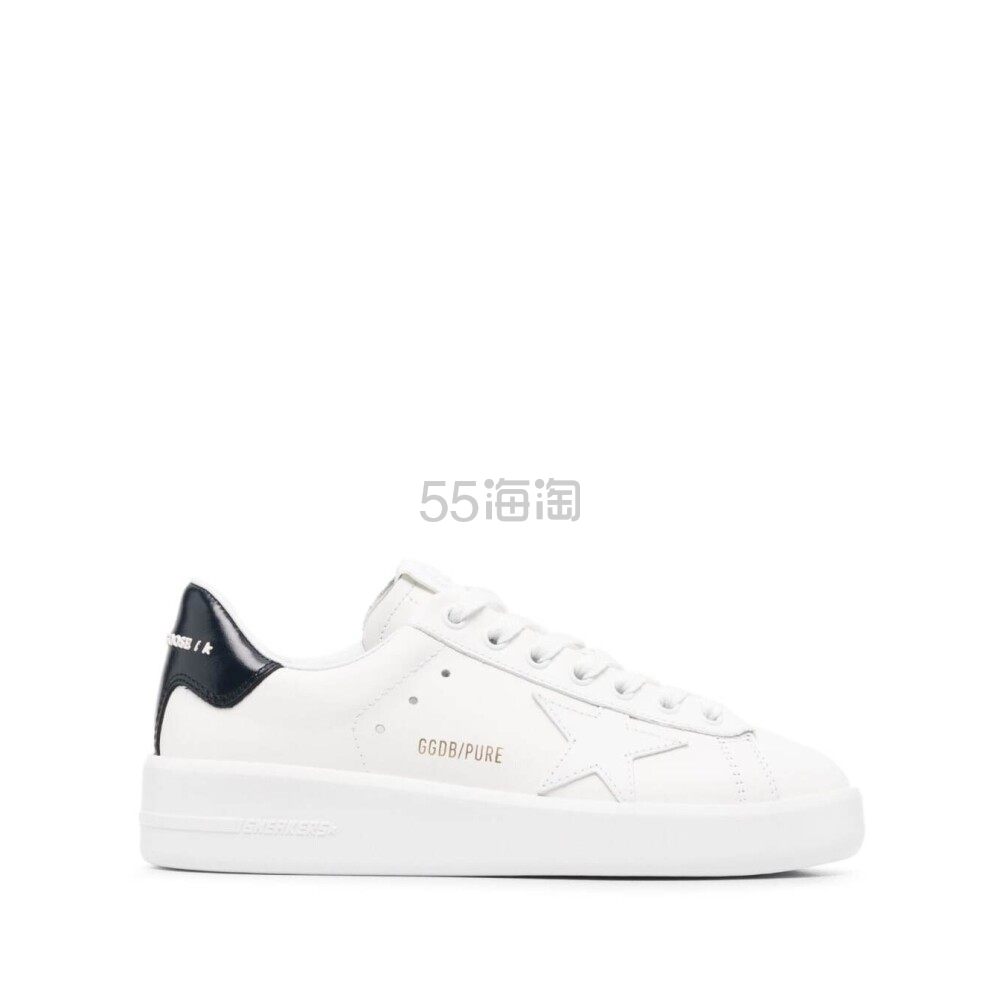 【23年春夏新品】GOLDEN GOOSE Purestar 女士白色黑尾厚底星星图案小白鞋板鞋运动鞋