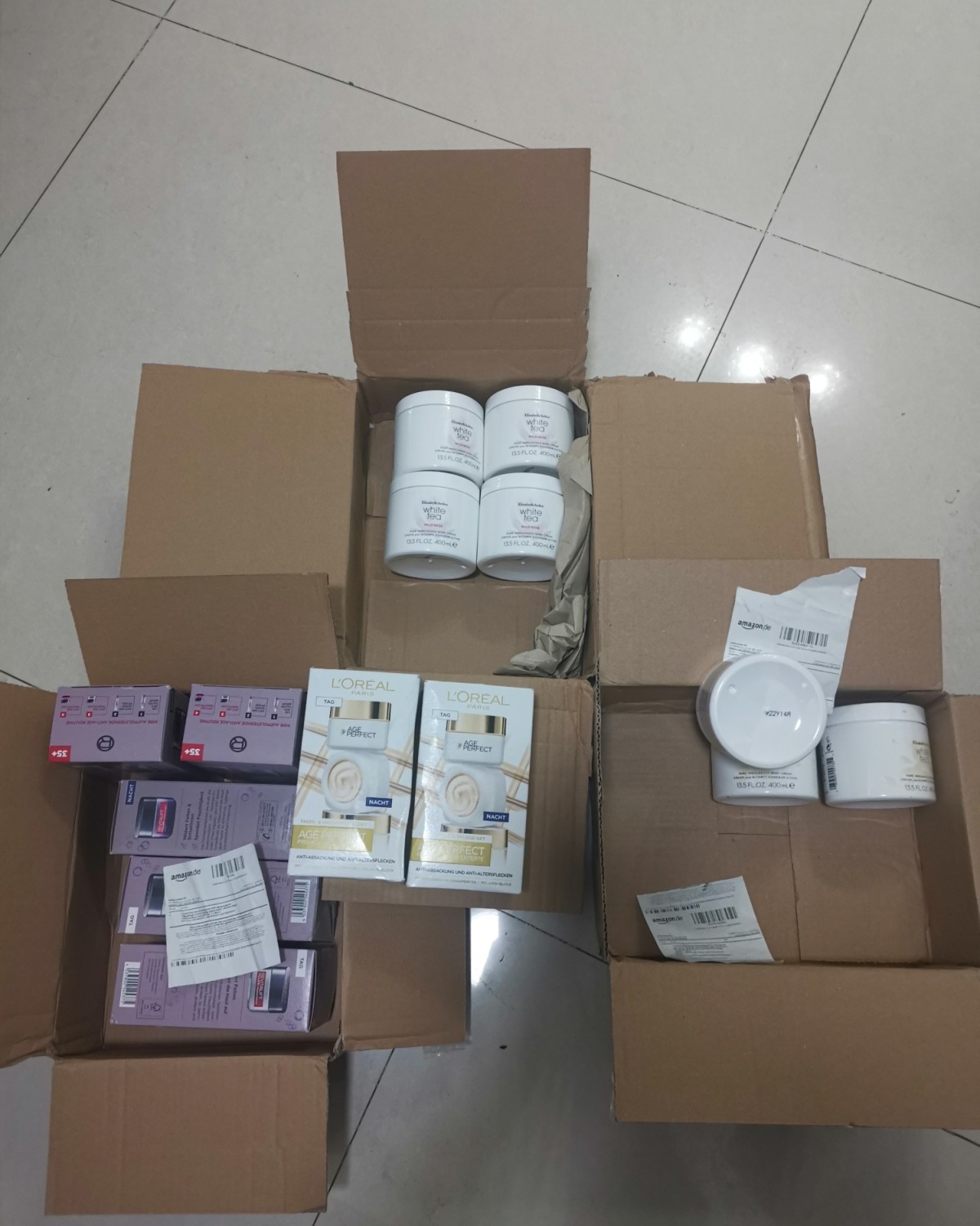 亚马逊春季活动欧莱雅面霜特价，7套面霜到手啦！ 5套零点面霜