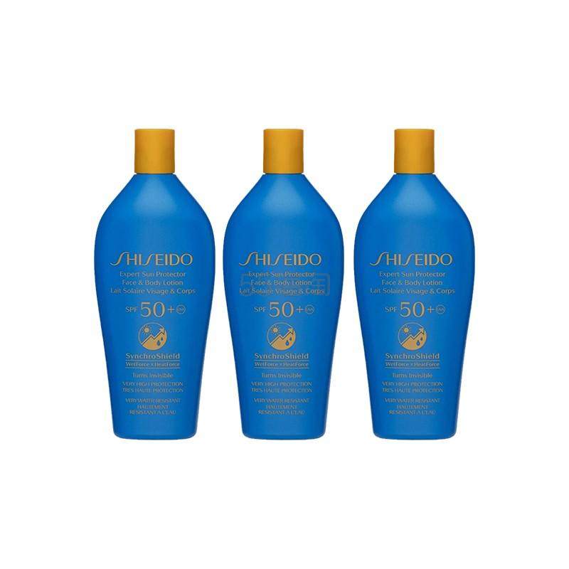 【3件套】SHISEIDO 资生堂 蓝胖子防晒乳液 SPF50+ 300ml*3