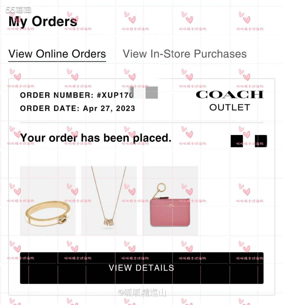 🇺🇸下单网站：美国蔻驰奥莱官网  🇺🇸下单商品：白色