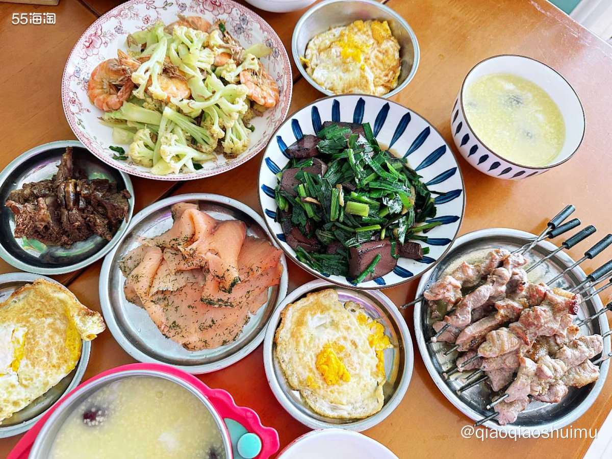 晒一下放假这两天的早餐…… 其实以前每次放假回来早餐也是这么